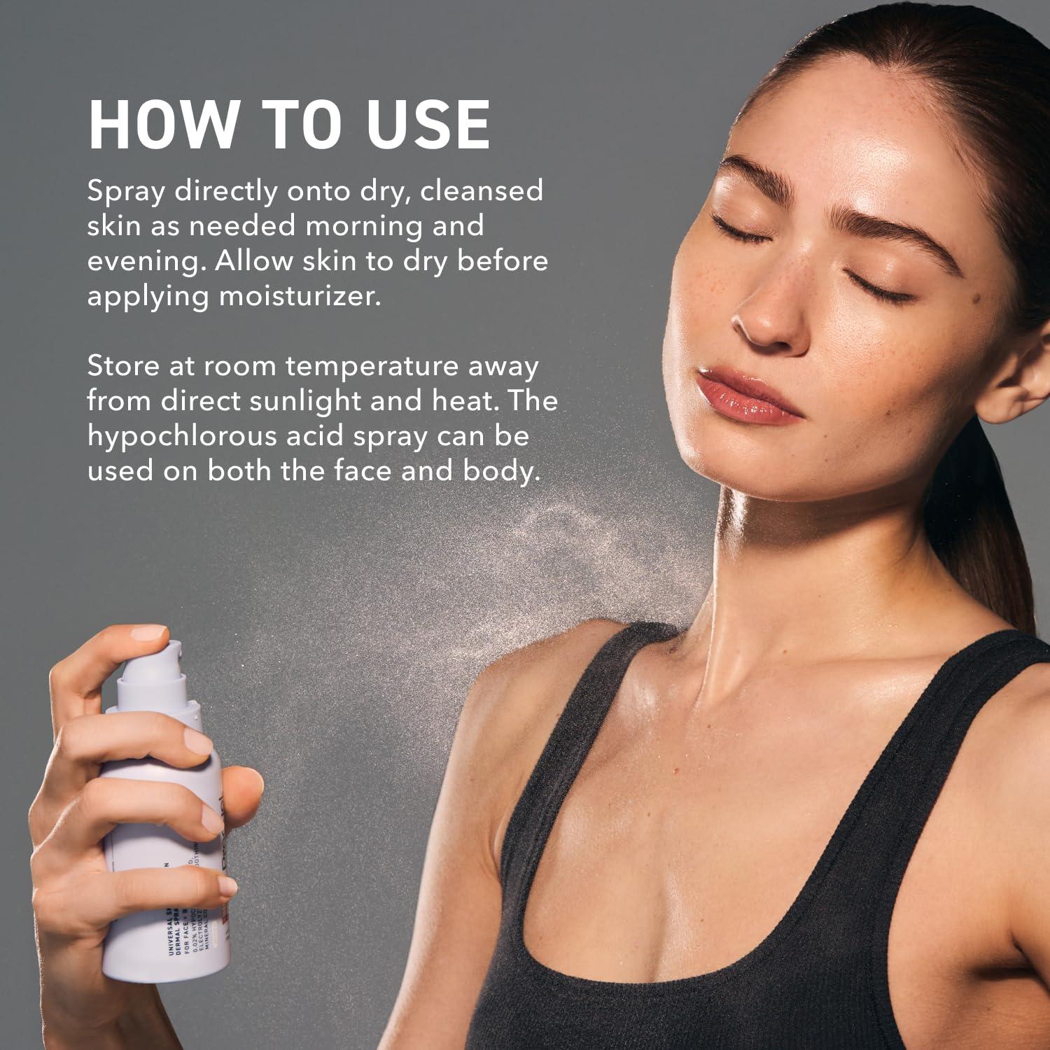 image:imagePrequel Skin Universal Skin Solution Hypochlorous Acid Spray for Face and Body Fine Mist HOCL Facial Cleanser and Dermal Spray with Minerals amp Electrolyzed Water pHStabilized Care 4ozRegula