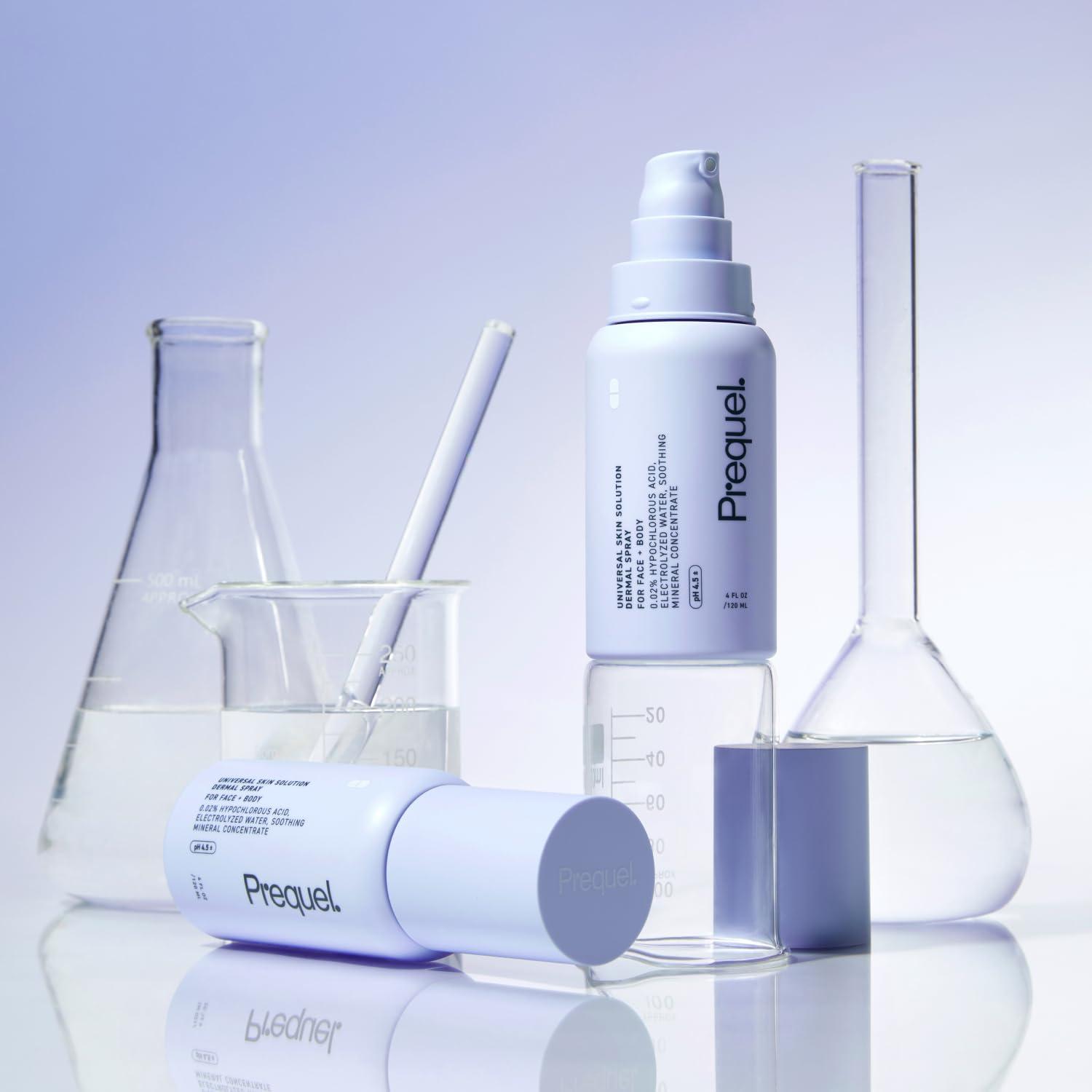 image:imagePrequel Skin Universal Skin Solution Hypochlorous Acid Spray for Face and Body Fine Mist HOCL Facial Cleanser and Dermal Spray with Minerals amp Electrolyzed Water pHStabilized Care 4ozRegula
