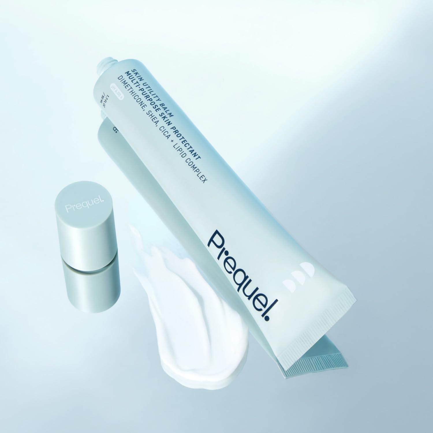 image:imagePrequel Skin Utility Balm Advanced Occlusive Face Cream for Dry Skin Moisturizer for Sensitive Skin Thick NonComedogenic Barrier Protection with Dimethicone and Shea Butter 17oz Tube