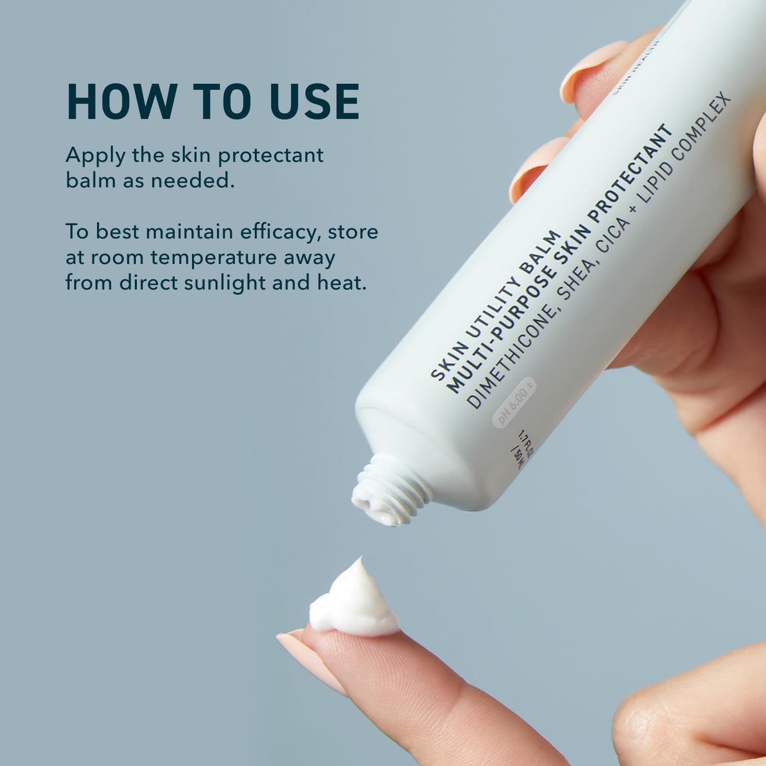image:imagePrequel Skin Utility Balm Advanced Occlusive Face Cream for Dry Skin Moisturizer for Sensitive Skin Thick NonComedogenic Barrier Protection with Dimethicone and Shea Butter 17oz Tube
