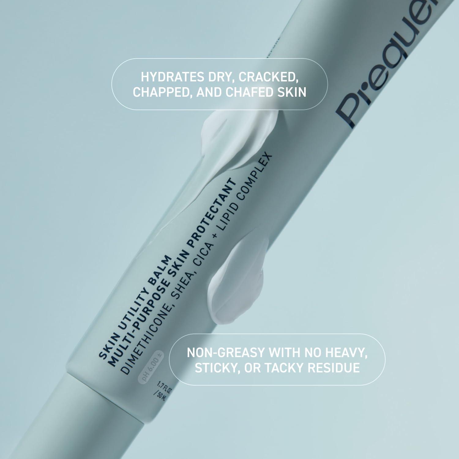 image:imagePrequel Skin Utility Balm Advanced Occlusive Face Cream for Dry Skin Moisturizer for Sensitive Skin Thick NonComedogenic Barrier Protection with Dimethicone and Shea Butter 17oz Tube