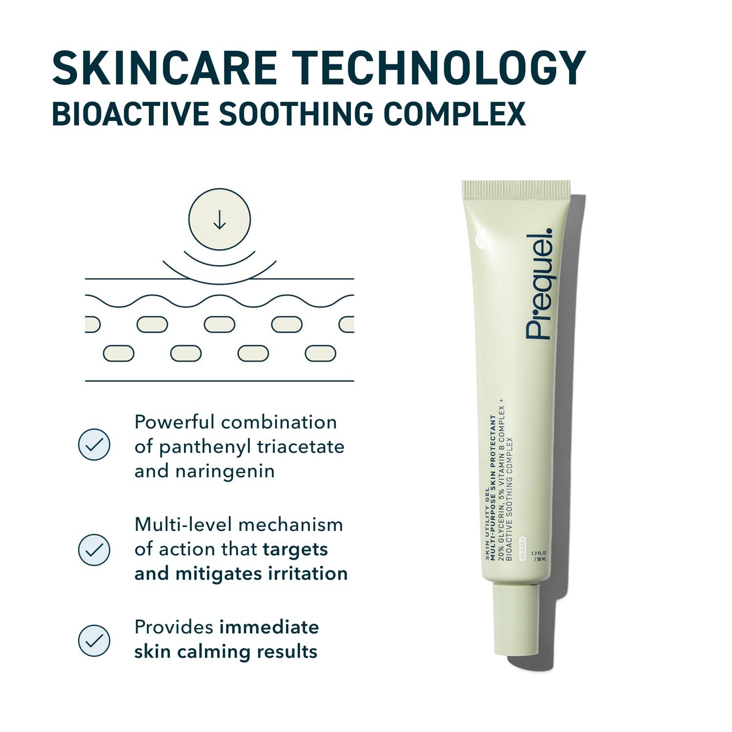 image:imagePrequel Skin Utility Gel Moisturizing Protectant Lightweight MultiPurpose Face and Body Cream for Dry Skin Hand Cream for Cracked Hands Soothing Barrier Support with 20 Glycerin