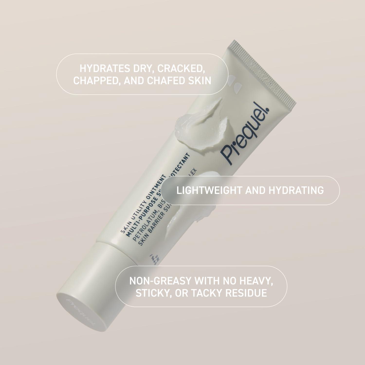 image:imagePrequel Skin Utility Ointment Moisturizing Protectant Midweight Occlusive Face and Body Cream for Dry Skin Hand Cream for Cracked Hands Soothing Barrier Protection with 45 Petrolatum
