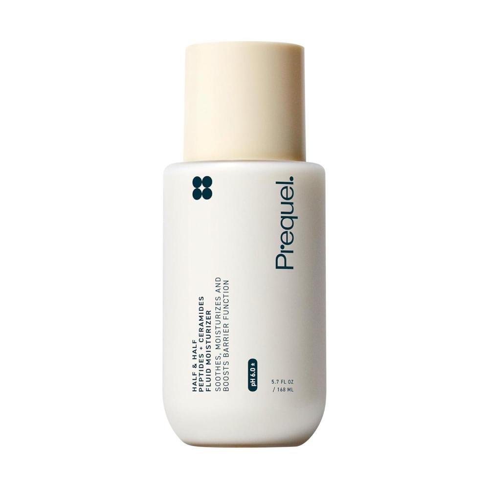 image:imagePrequel Skin Half and Half Fluid Moisturizer Face Cream Lightweight Ceramide Peptide Lotion for All Skin Types including Dry and Sensitive Hydrating Facial Cream for Women and Men57 Fl Oz Pack of 1