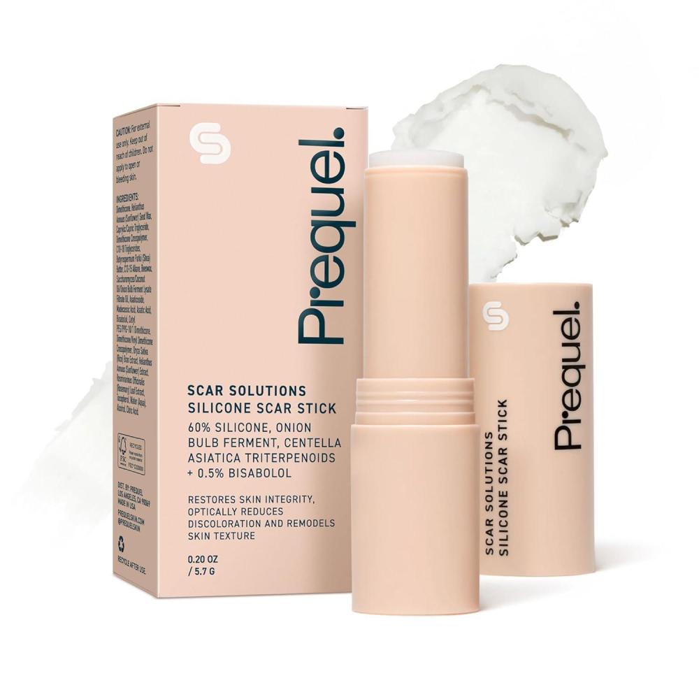 image:imagePrequel Skin Scar Solutions 60 Silicone Scar Stick Thick Solid Velvety Film for Scars Formula Infused with Centella Asiatica Extracts and Vitamin E Soothing and Occlusive
