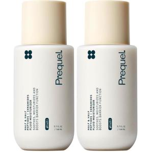 Prequel Skin Half and Half Fluid Moisturizer Face Cream. Lightweight Ceramide Peptide Lotion for All Skin Types, including Dry and Sensitive. Hydrating Facial Cream for Women and Men(5.7 Fl Oz (Pack of 2))