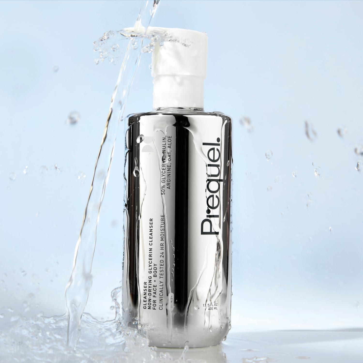 image:imagePrequel Gleanser Moisturizing Glycerin Face Wash Unscented Cleanser for Sensitive and Dry Skin 675 fl oz Pump Bottle Pack of 2Gleanser