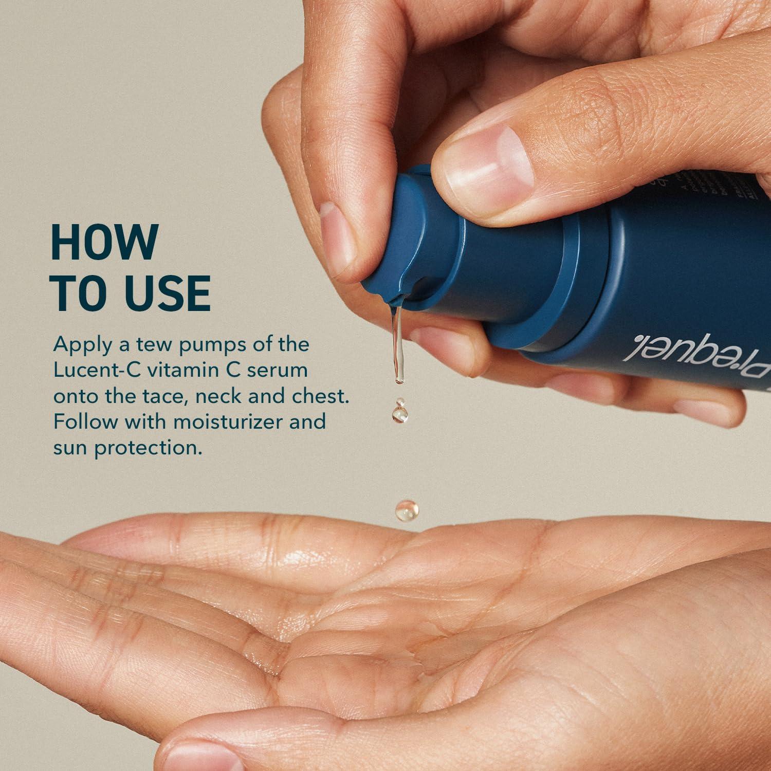 image:imagePrequel Skin LucentC Vitamin C Serum for Face Professional Facial LAscorbic Acid Ferulic Acid Formula with Niacinamide Clinical Skincare for Luminous Firm Skin 1oz Pump