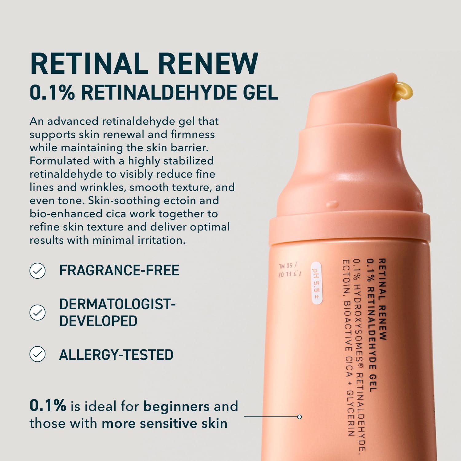 image:imagePrequel Skin Retinal Renew 01 Retinaldehyde Gel with Ectoin Cica amp Jojoba Oil Smooths Texture Firms amp Evens Tone Supports Skin Barrier Dermatologist Developed LowIrritation Retinoid01