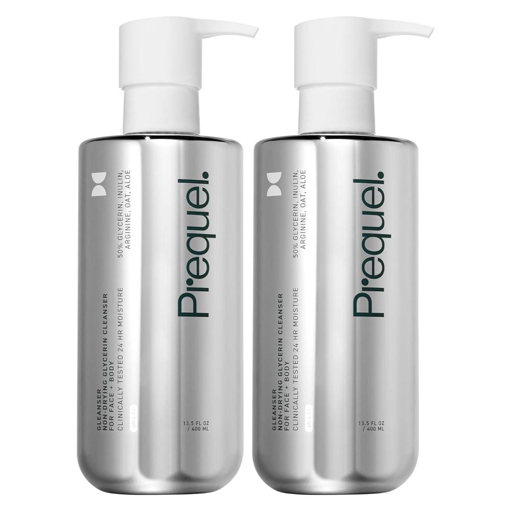 image:imagePrequel Gleanser Moisturizing Glycerin Face Wash Unscented Cleanser for Sensitive and Dry Skin 675 fl oz Pump Bottle Pack of 2Gleanser
