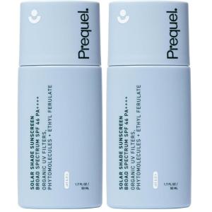 Prequel Skin Solar Shade – Moisturizing Face Sunscreen SPF 46 PA++++ Broad Spectrum UV Protection. Hydrating Sunblock for Dry Skin. Lightweight Travel Size Sun Protection, 1.7oz(1.7 Fl Oz (Pack of 2))