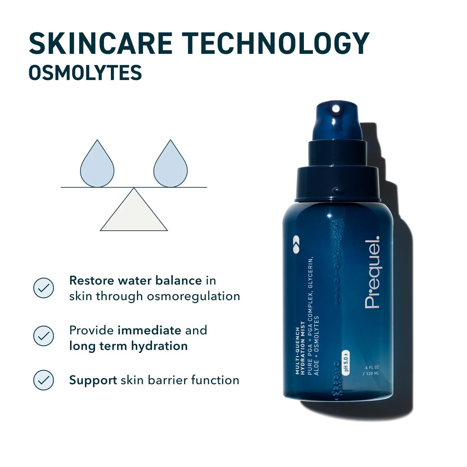 image:imagePrequel Skin MultiQuench Hydration Mist Moisturizing Face Spray with Plumping PGA Complex Glycerin Aloe amp More Hydrating Facial Spray with Niacinamide for Smoother Skin Fine Mist Humectant