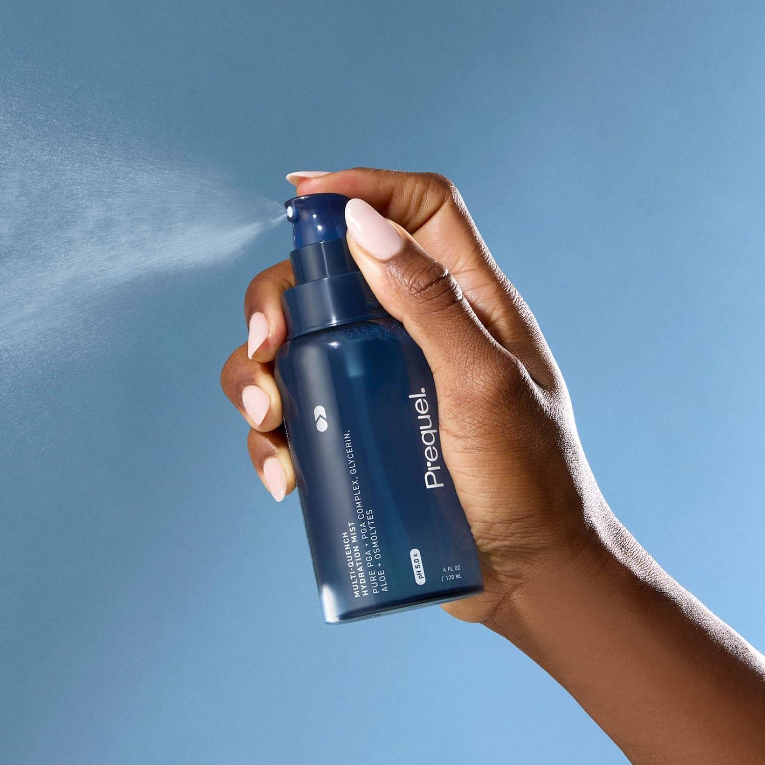 image:imagePrequel Skin MultiQuench Hydration Mist Moisturizing Face Spray with Plumping PGA Complex Glycerin Aloe amp More Hydrating Facial Spray with Niacinamide for Smoother Skin Fine Mist Humectant