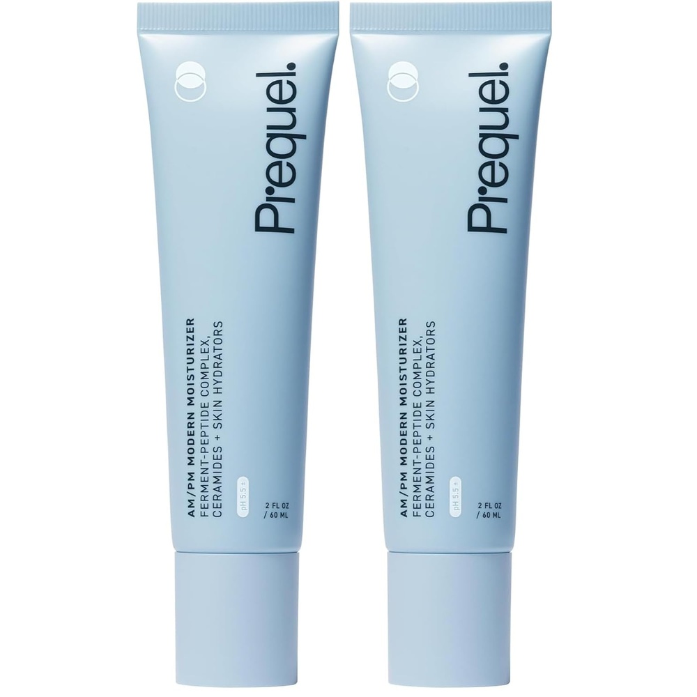 image:imagePrequel Skin AMPM Modern Moisturizer  Hydrating Face Cream with Peptides Ceramides amp Glycerin for Dry Sensitive or Combination Skin  NonGreasy Moisturizer for Barrier Support Pack of 22 Fl Oz Pack of 2