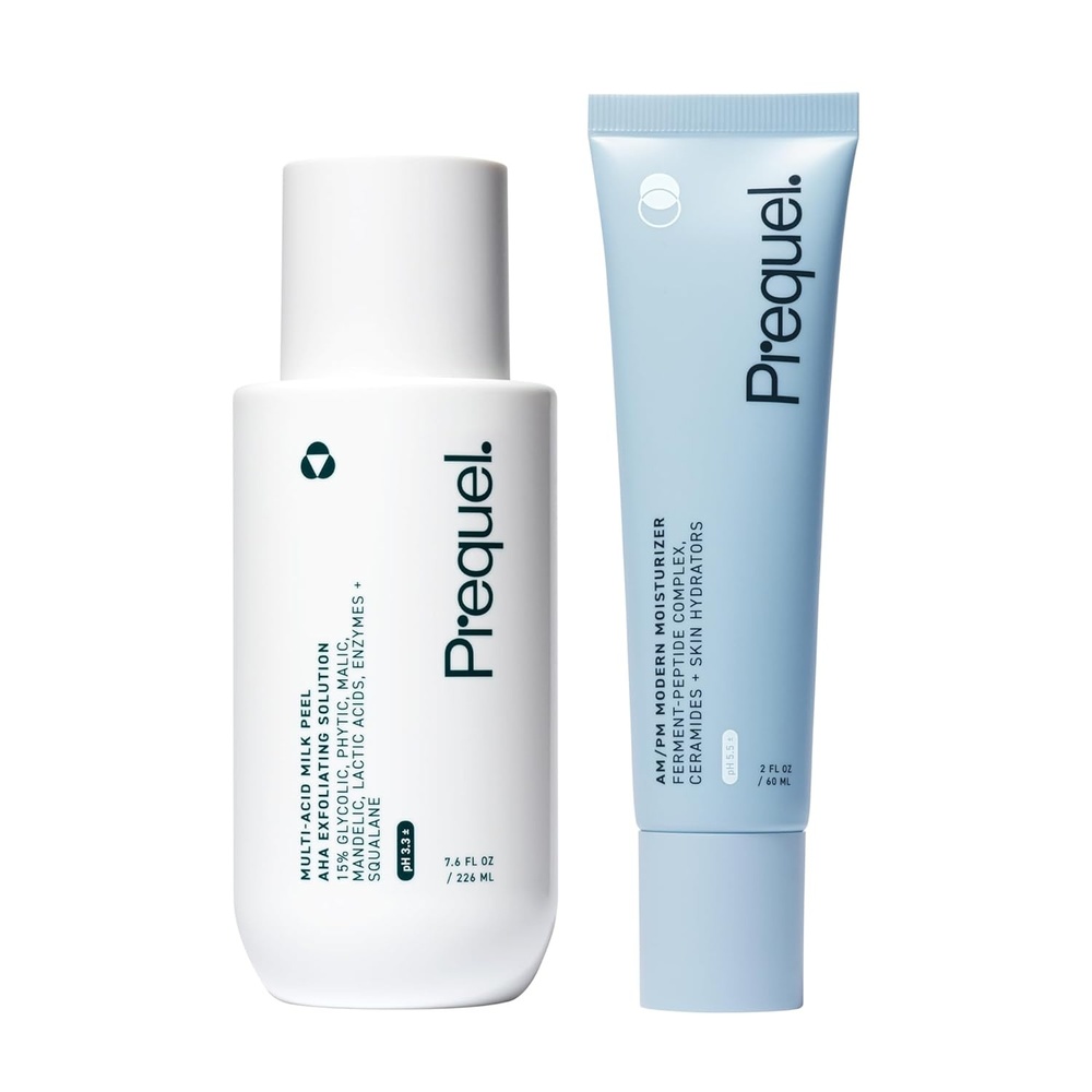 image:imagePrequel Skin Multi Acid Milk Peel  AM PM Modern Moisturizer Bundle